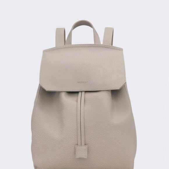 Matt & Nat Mumbai Vegan Leather Backpack in Koala Matte - Picture 1 of 5